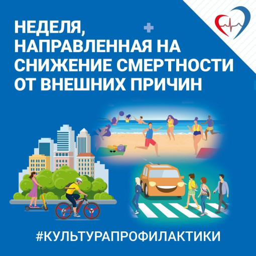 30 июня – 6 июля. Неделя, направленная на снижение смертности от внешних причин 30 июня – 6 июля. Неделя, направленная на снижение смертности от внешних причин.